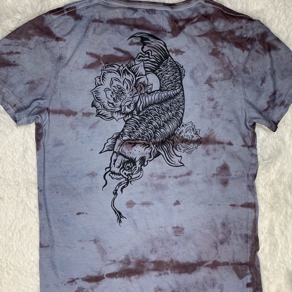 Cotton On Tops - T-bar tye dye koi graphic tee